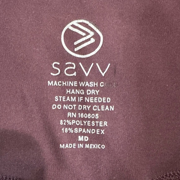 Savvi Leggings, Medium, Dark Wine Color, Soft & Buttery Smooth - Picture 3 of 7